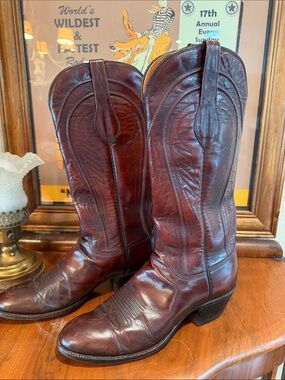 Lucchese Women’s Vintage Leather Western Cowboy Boots